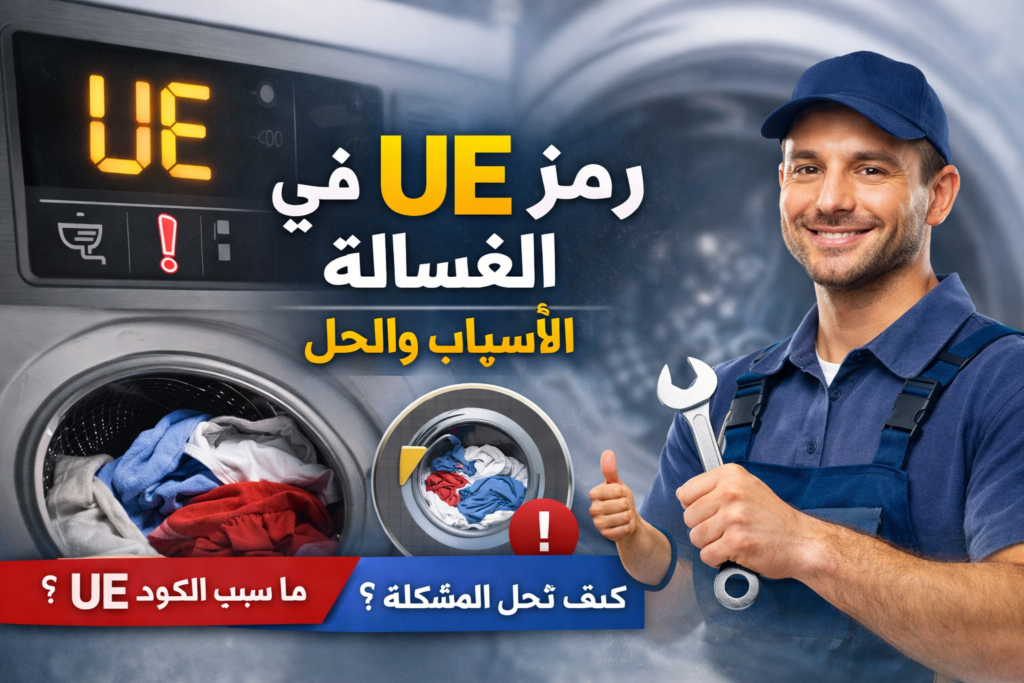 شرح رمز UE في الغسالة LG ومشكلة عدم اتزان الحلة مع الحلول