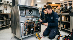 أعطال الايس ميكر مثل توقف إنتاج الثلج وتسريب المياه التي تتطلب صيانة ايس ميكر بشكل فوري