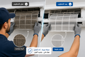 تنظيف وصيانة تكييف سبليت بالمنصورة