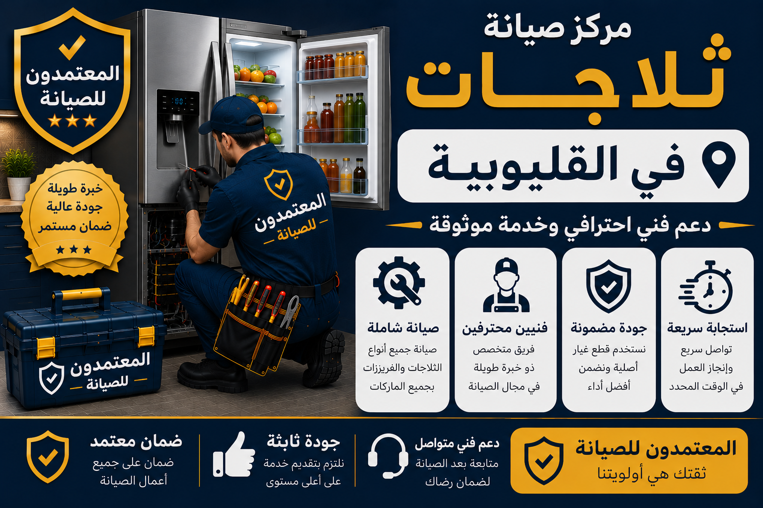 صيانة ثلاجات في القليوبية