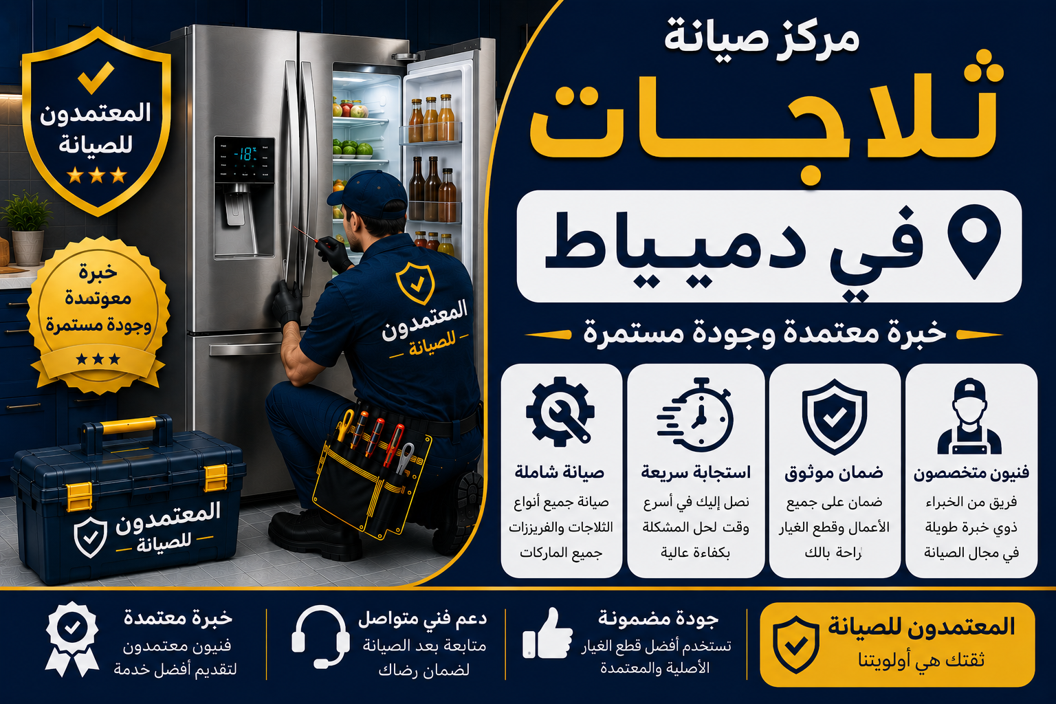 صيانة ثلاجات في دمياط