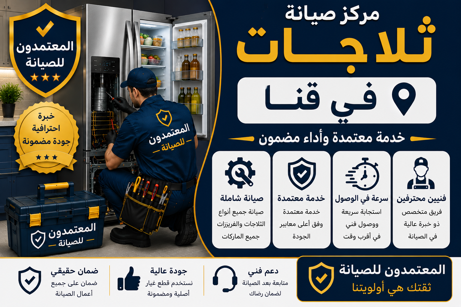 صيانة ثلاجات في قنا