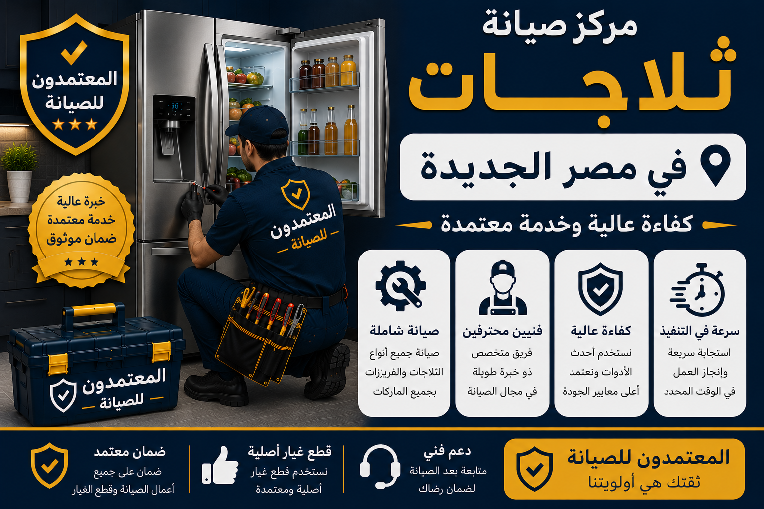 صيانة ثلاجات في مصر الجديدة