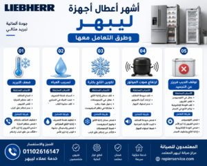 أشهر أعطال ثلاجات وديب فريزر ليبهر وطرق التعامل معها