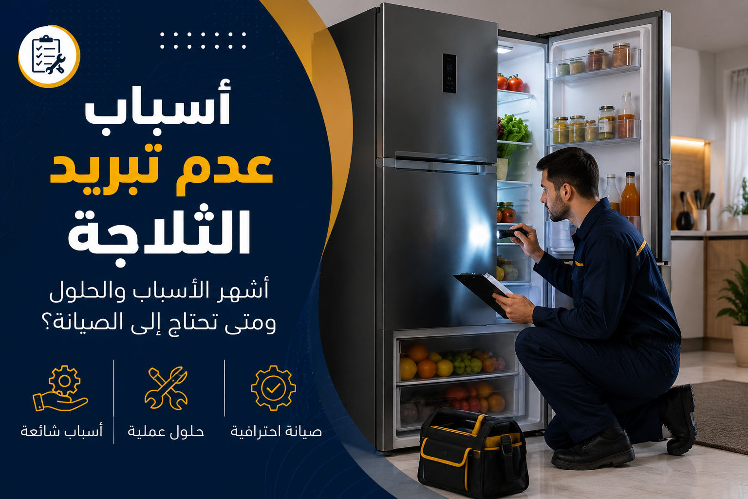 أسباب عدم تبريد الثلاجة