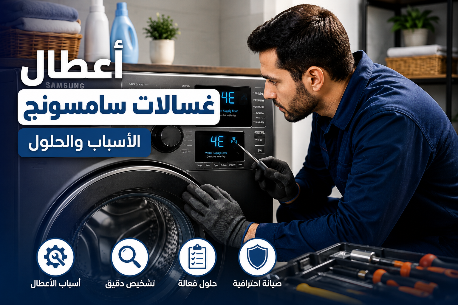 أعطال غسالات سامسونج